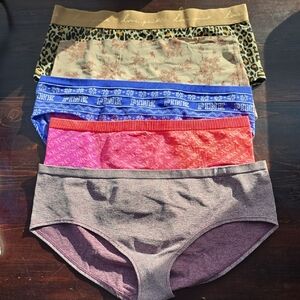 Lot of 5 Pink Victoria's Secret & Old Navy Underwear - Size Large - Hipster